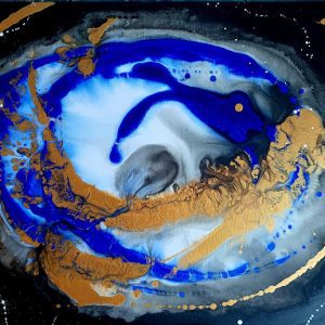 Ouro sobre azul